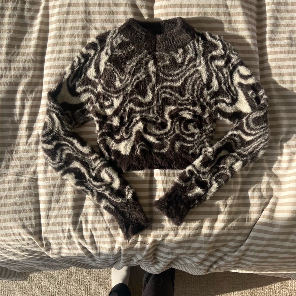 Urban Outfitters Fuzzy Brown Sweater